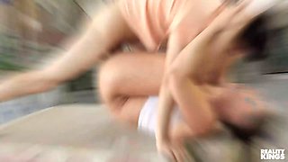 Reality kings - Richelle Ryan gives her nymphomaniac daughter-in-law Braylin Bailey a decent fuck with a strap on