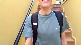 Skinny Guy with Big Cock Fucks Scottish Babe on Tenerife Beach - Full HD Public Sex Vlog