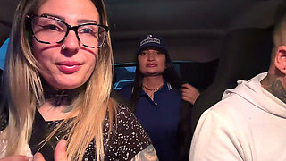 Frenstista Accepted to Give Her Pussy and Got Into the Car When She Took off Her Blouse We Were Surprised and When She Put Her T