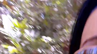 Butt nailed redhead gf rides cock anally outdoor pov