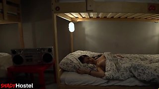 Hostel Dirty Roommates Fuck With Boss In Threesome Fuck