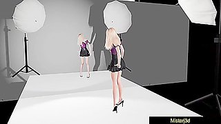 3d Animated And Blonde Teens - Dakotas First Nude Model Audition