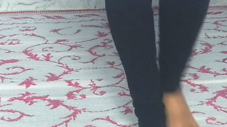 Hot Indian girl desi wife with lingerie