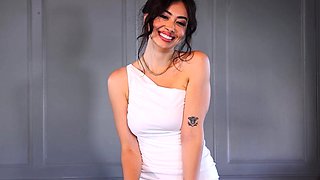 Huge tits teen and Latina posed naked
