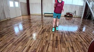 Japanese teen oil fingering her tight pussy