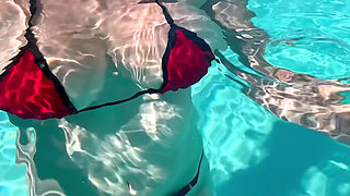 Artemisia Love Showing Her Perfect Big Tits Underwater and Outdoor