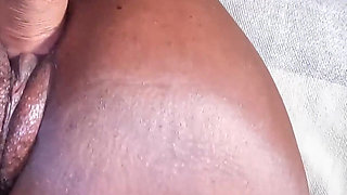Furry Black Pussy Gets Her Filled up to the Brim with My Big White Hard Cock and My Semen