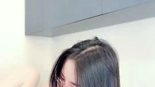 Amateur brunette Michelle with small tit