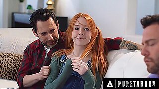 Creepy Social Worker Dominates Pregnant Teen 18+ Madi Collins With Her Stepdad - + 2