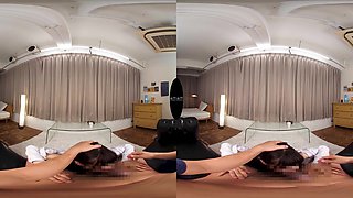 Gorgeous Japanese teen coquette breathtaking VR clip