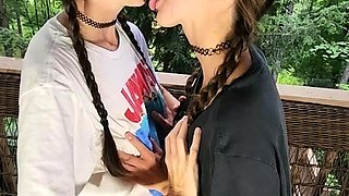 Big Booty Bailey And Katie Clark - Double Sided Dildo