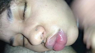 HOT YUMMY CREAMPIE RUNNING DOWN HER SLUT FACE
