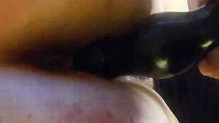 Her Tight Pussy Gushed From Dildo Pounding