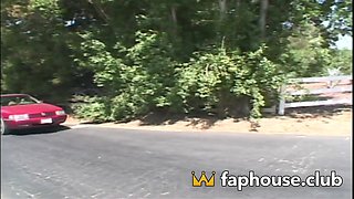 Ginger MILF invites you to a naughty three way with dual penetration in the XXX outdoor setting!