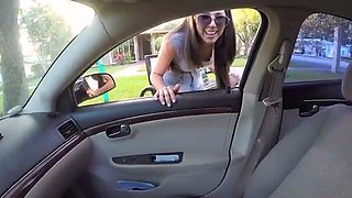 Bus Stop Babe Gets Laid and Paid
