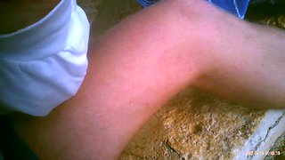 Upshorts dick flash for group of girls on beach