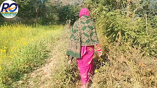 I Went for a Walk in the Jungle of the Desi Village and I Lifted My Saree and Showed My Ass and Breasts and Pussy