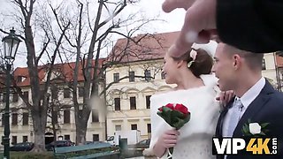 Vip4k. rich fellow pays well to bang hot young stunner on her wedding day