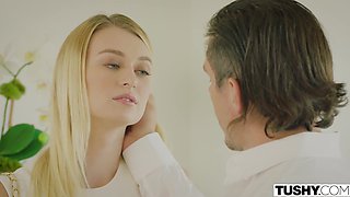 Sexy Busty Blonde Babe Natalia Starr Impales Her Butthole On Mick Blue's BWC After Sucking It Deep