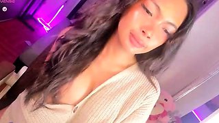 Very Hot Amateur French Teen couple tit fuck on Webcam