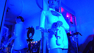 Goddess Eva Latex Domina Femdom Solo Fetish Toys Fuck BDSM Heels Pvc Big Ass MILF