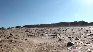 Masturbating on a nude beach, voyeurs wanking... What a hot morning
