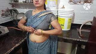 Stepmom Fucking with Her Stepson While Her Mother in Kitchen