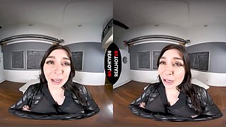 Tiny Brunette Teen Schoolgirl Loves Teachers Cock In Detention - RealHotVR