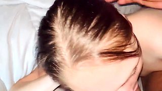 Horny Step Bro Snuck Into My Room and Inserted His Big Cock in My Innocent Mouth