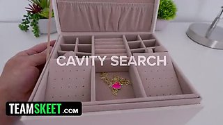 Stepdad Teaches Stepdaughter Deep Throat Blowjob Challenge in Car - Luxe LaFox Outshines Wife
