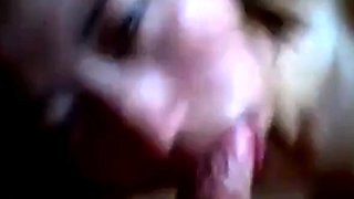 Asian College Girl Gives a Blowjob and Swallows