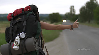 Joymii - Man Cheats on Her Wife by This Hot Hitchihiker
