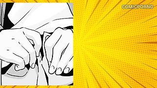 My best friend's asshole sucks my cock - comic