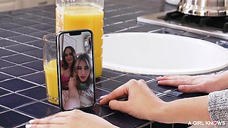 Saucy teen lesbians mind-blowing xxx video