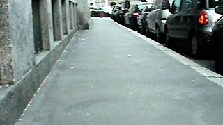 Busty Czech amateur fucks outdoor in public