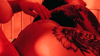 Big Tit Lesbian Fetish Session - Blonde & Brunette in Stockings Go Full Raw