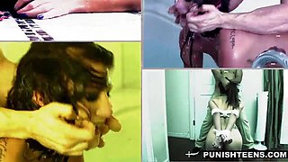 Latin Teen Get Punished Rough Sex