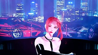 Hot 3D redhead licking a pussy while getting fucked