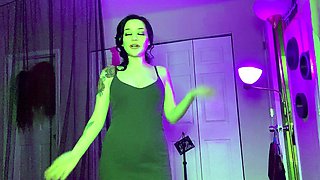 Amateur striptease and Solo masturbation
