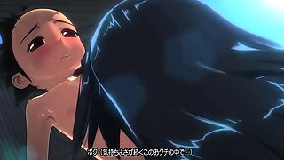 Making the most of her big oppais