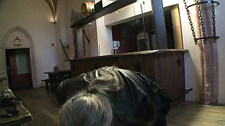 German BDSM Punishment: Slapping & Piss in the Shower