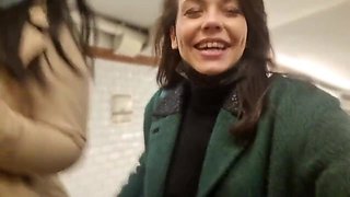 French Threesome Outdoor BJ - Blowjob