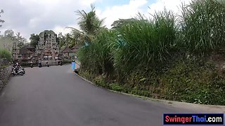 Big bum Asian GF waterfall and shagging