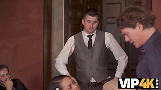 Watch this bridal party get down and dirty in public for some quick cash