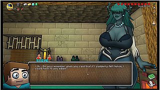 Hornycraft [ Minecraft Porn Hentai Game ] Ep.37 Giant Woman Kiss My Small Cock Until I Facial Her
