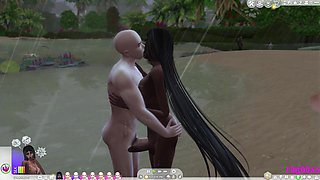 sims four super-steamy transgender princess princess ravaged in tropical paradise island of love and delectation