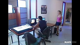 Retro Threesome Fun: Blonde Gets DP'd by BBC and Bro in Private Black Scene