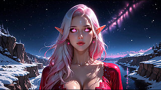 Gorgeous Elf Girl Fucking in the Snow - Ai-generated
