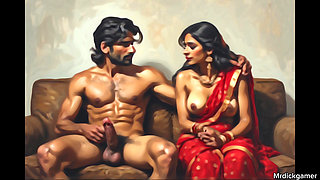 Indian hot blowjob by my neighbour aunty