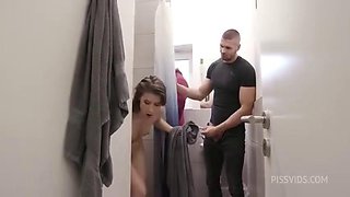 Nicol Black Takes 4on1 Gangbang in Dripping Hostel with Deep-Throat Double Penetration, B